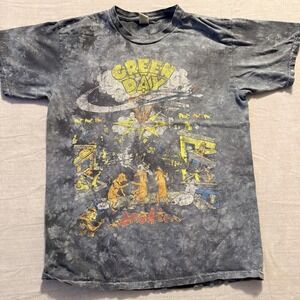 Green Day "Dookie" Tie-Dye T-Shirt — Men's Medium — Band Tee — Rock Merch